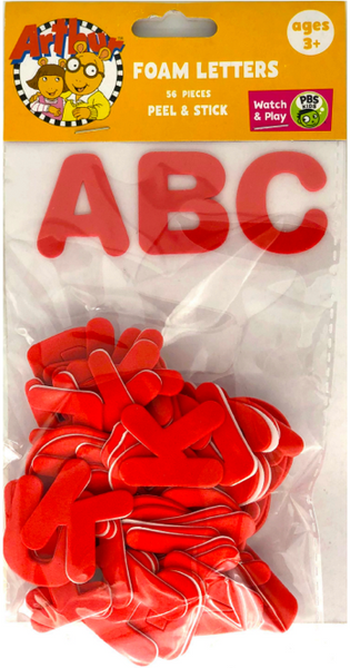 AMERICAN CRAFT~ THICKERS RED FOAM Alphabet Alpha LETTER NUMBER