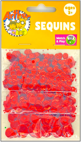 Assorted Size Sequins 18G-Red