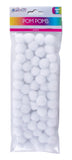60 Count Pom Poms (25mm) White