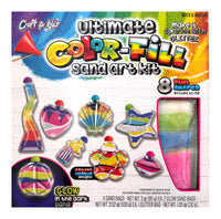 CFK-1357- ULTIMATE GLOW IN THE DARK COLOR FILL SAND ART KIT-6 PCS PER CASE-$6.50/PC