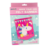 CFK-1439- UNICORN DIY FELT BANNER KIT-12 PCS PER CASE-$1.50/PC