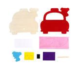 CFK-1441- CAR DIY WOOD/FELT PHOTO FRAME KIT-12 PCS PER CASE-$1.50/PC