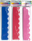 CFK-1583 -8 PCS FOAM BORDERS - ASSORTED PRIMARY COLORS- 24 PCS PER CASE $0.75/PC
