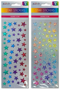 REFLECTIVE STAR STICKERS ASSORTMENT-$0.75