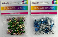 METALLIC BEADS ASSORTMENT - $0.75