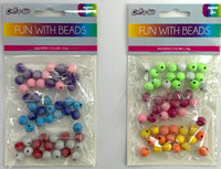 GLITTER BEADS ASSORTMENT- $0.75