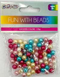 METALLIC ROUND BEADS - $0.75