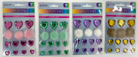 CRAFT FOR KIDS- GEMS & POMS ASSORTMENT - 24 PCS