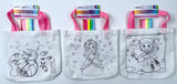 CRAFT FOR KIDS- COLOR YOUR OWN CANVAS BAG ASSORTMENT- 24 PCS
