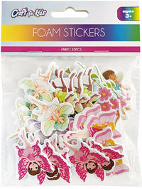 CRAFT FOR KIDS- 35 PCS FOAM STICKERS - FAIRY  - INNER PACKING 24 PCS