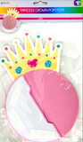 PRINCESS CROWN POM POM DECORATION - PINK
