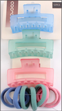 TRI-COLOR CLAWS & ELASTIC - MATTE PASTEL