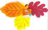 12 Harvest Felt Leaves Assorted