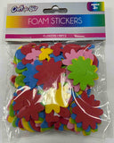 90 PCS FOAM STICKERS - FLOWERS