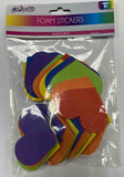 36 PCS FOAM STICKERS - HEARTS