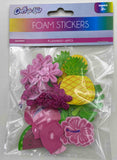 42 PCS FOAM STICKERS - FLAMINGO