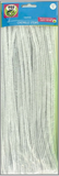 100 Ct Chenille Stems-White