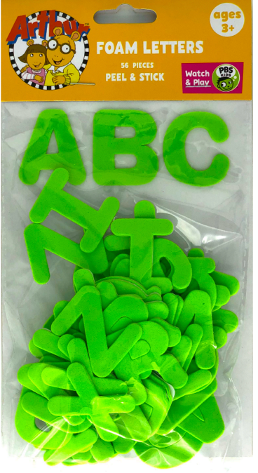 56 Foam Letters-Green