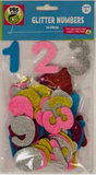 60 Pcs Glitter Letters Peel & Stick Asset Colors