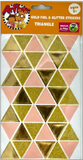Gold Foil & Glitter Stickers-Triangle