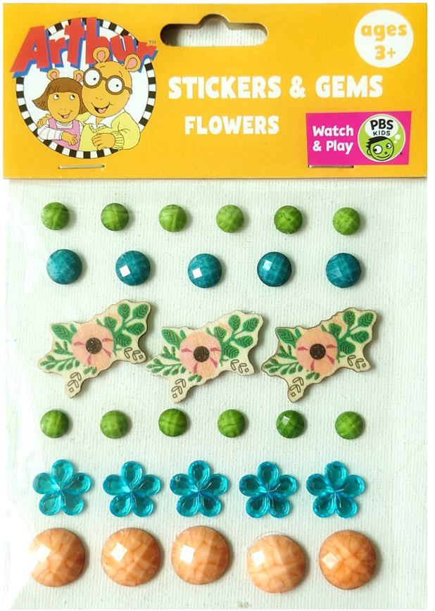 Stickers & Gems-Flowers