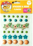 Stickers & Gems-Flowers