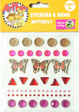 Stickers & Gems-Butterfly