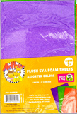 3 Assorted Colors Eva Foam Sheet-Purple/Green/Orange