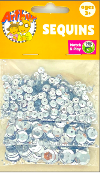 Assorted Size Sequins 18G-Silver