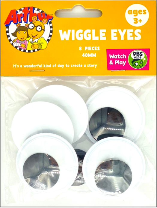 8 Wiggle Eyes-40Mm Packing