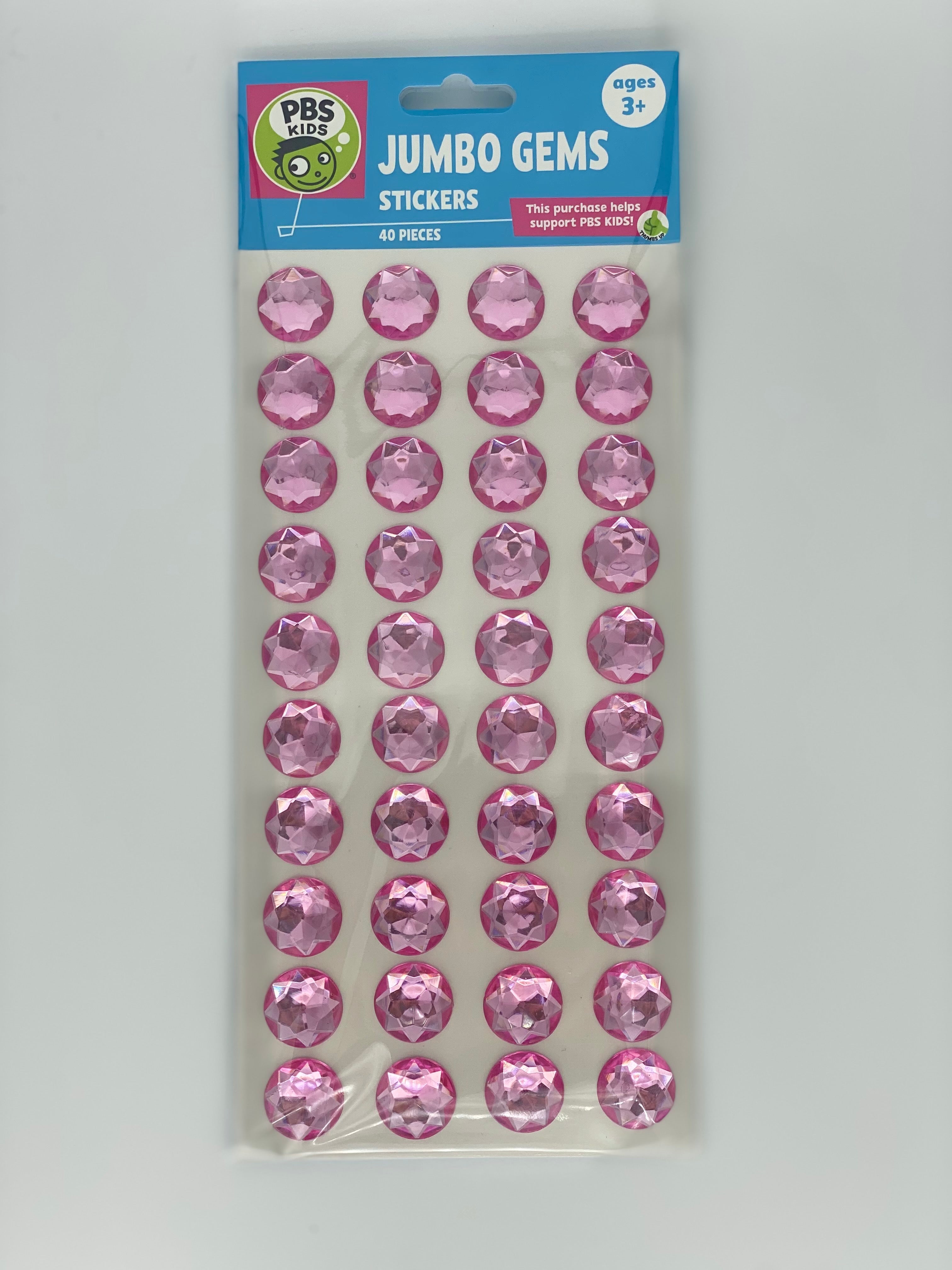 Jumbo Gems-40 Pc 20Mm Stones Pink