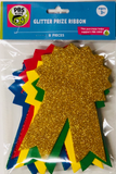 8 Pcs Glitter Awards Shapes Asst Colors