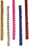 6Pc Glitter Borders (37X48Cm)-Red Pcs