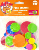 Assorted Adhesive Eva Circles 13G Bag