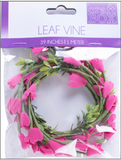 39 Inch Leaf Vine - Hot Pink