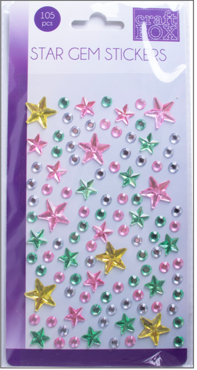 105 PC Star Gem Sticker - Pink