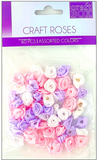 60 PC Craft Roses (Pink/Lavender/White)