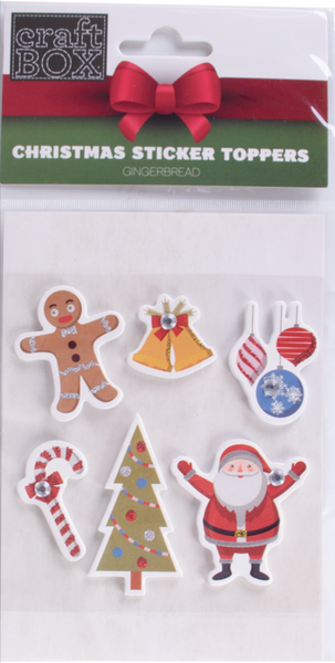 Sticker Topper Examples Xmas Sticker Toppers - Gingerbreads – Craft For Kids