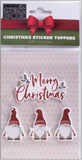 Xmas Sticker Toppers - Merry Christmas