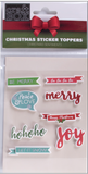 Xmas Sticker Toppers - Christmas Sentiments