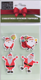 Xmas Stickers Toppers - Santa