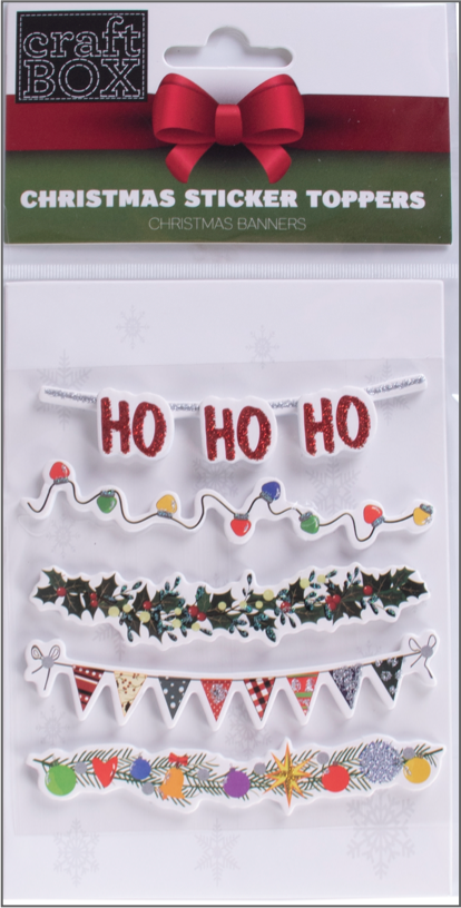 Xmas Sticker Toppers - Christmas Banners