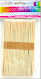 50Pc Wood Craft Sticks (150 X 18 X 1 6Mm)