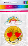 CONFETTI STICKER - SMILEY FACE