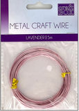 METAL CRAFT WIRE 5m - LAVENDER
