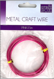 METAL CRAFT WIRE 5m - PINK