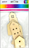 WOODEN DECORATION SET- CITY