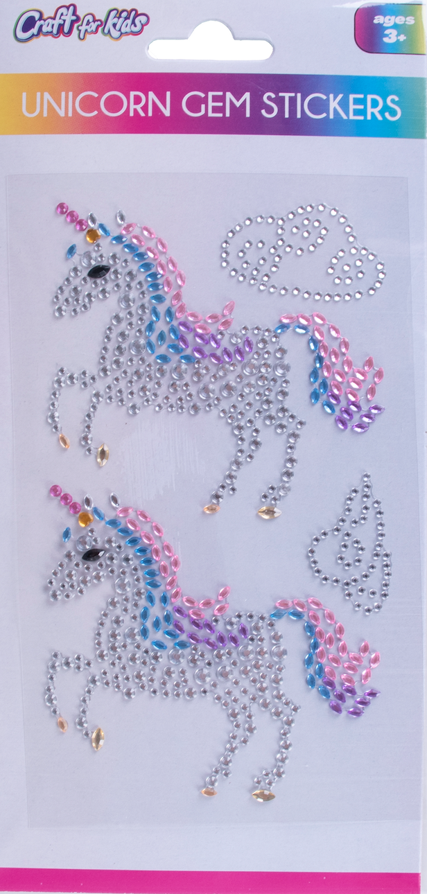 UNICORN GEM STICKER – Craft For Kids