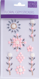 FLORAL GEM STICKERS - PINK