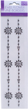 JEWEL FLOWER VINE BORDERS - BLACK
